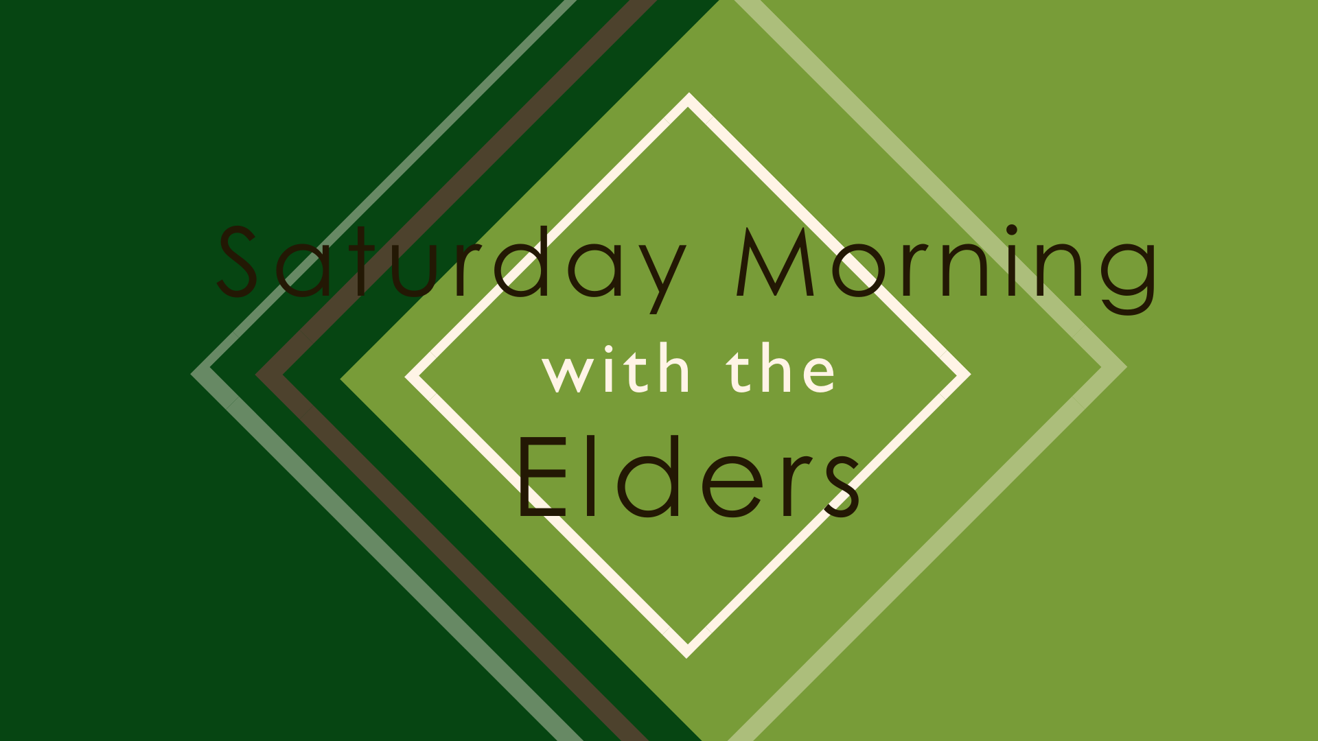 Saturday with the Elders - Rob Bell